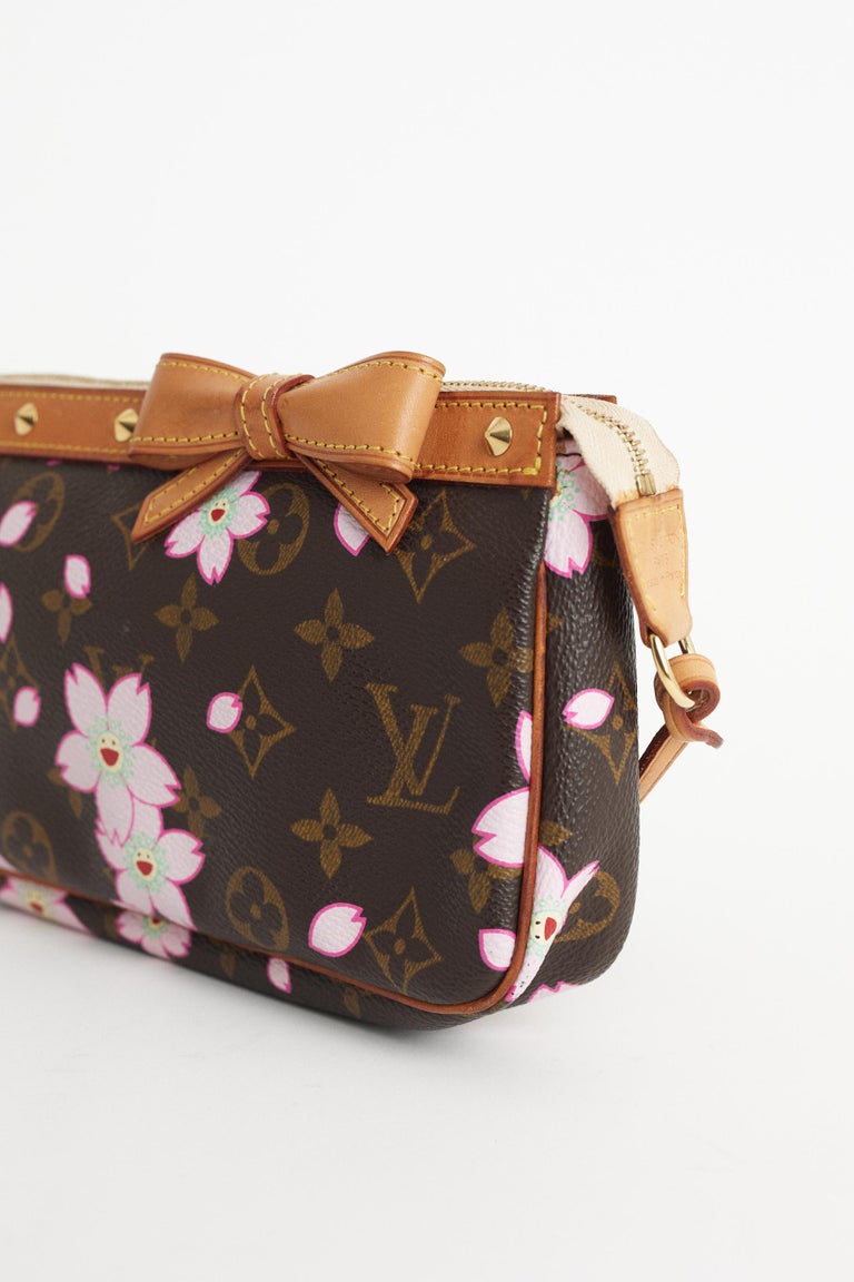Louis Vuitton 2005 Cherry Blossom Pochette Bag For Sale at 1stDibs