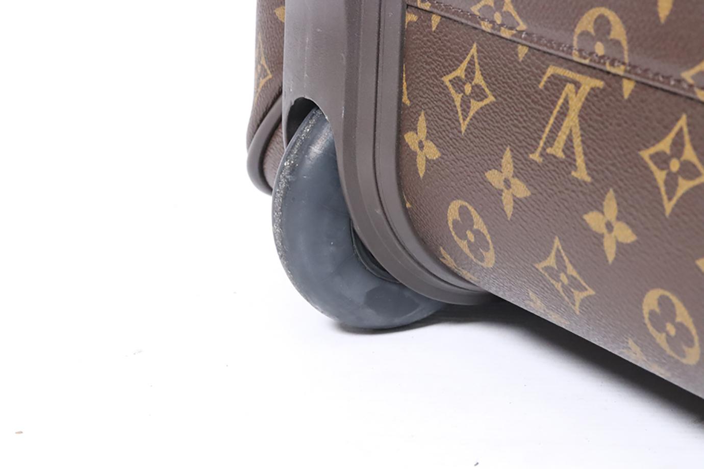 Louis Vuitton 2005 Pegase 55 Monogram Coated Canvas And Leather Suitcase 5