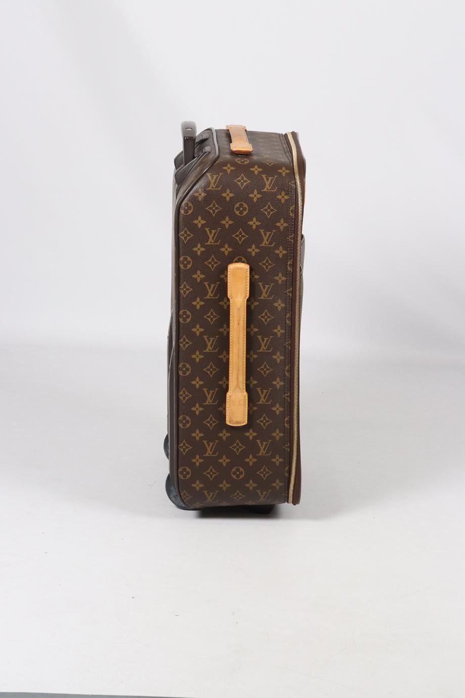 Louis Vuitton 2005 Pegase 55 Monogram Coated Canvas And Leather Suitcase In Good Condition In London, GB