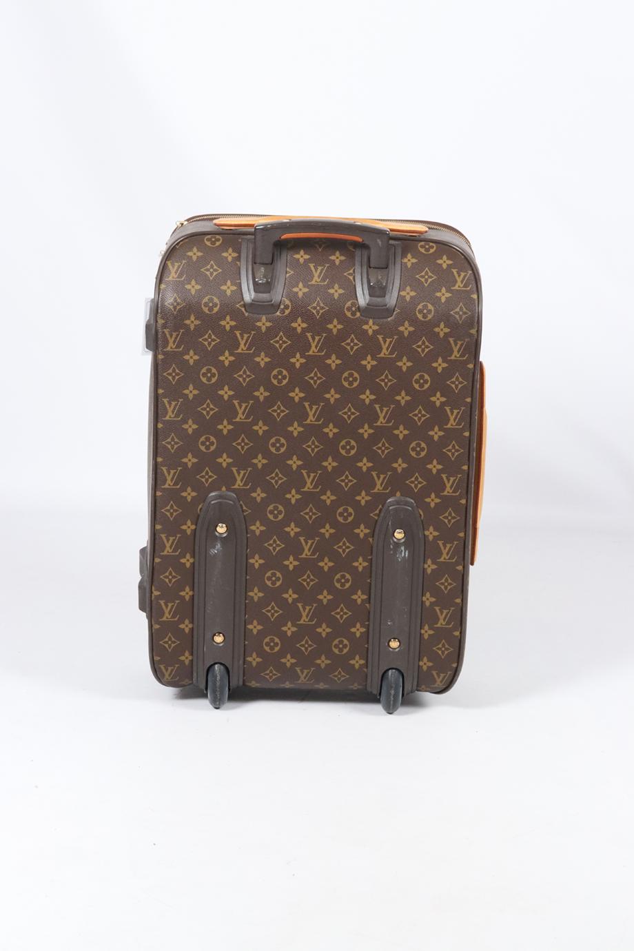 Louis Vuitton 2005 Pegase 55 Monogram Coated Canvas And Leather Suitcase 1