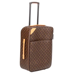Louis Vuitton 2005 Pegase 55 Monogram Coated Canvas And Leather Suitcase