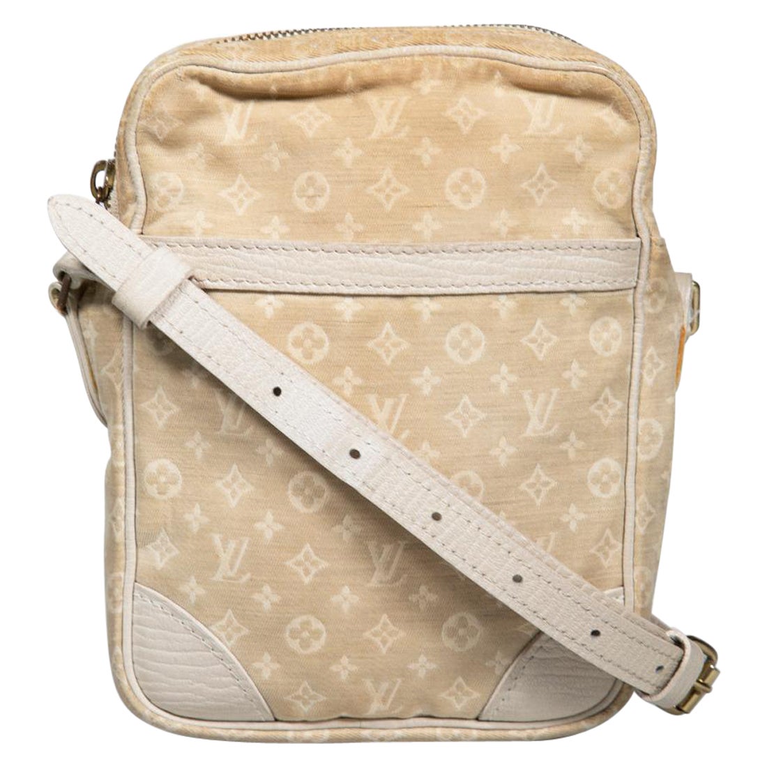 Louis Vuitton 2007 Beige Monogram Mini Lin Danube Crossbody Bag