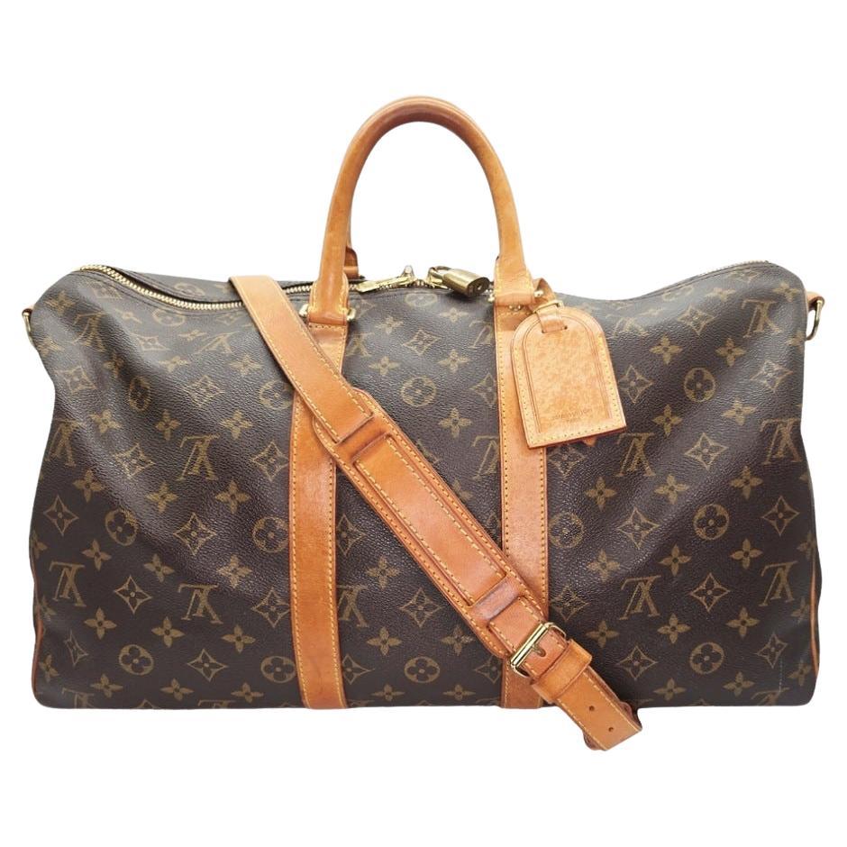 Louis Vuitton 2007 Monogram Canvas Keepall Bandouliere 45 For Sale