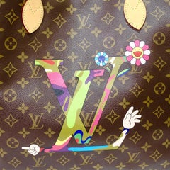 Louis Vuitton 2007 Takashi Murakami Neverfull Tote Bag