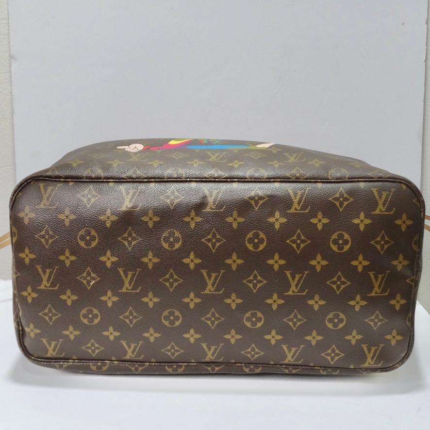 Louis Vuitton 2007 Takashi Murakami Neverfull Tote Bag For Sale 2