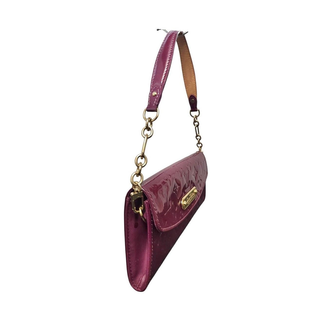 Louis Vuitton 2007 Vernis Sunset Boulevard Clutch Pochette In Good Condition For Sale In Scottsdale, AZ