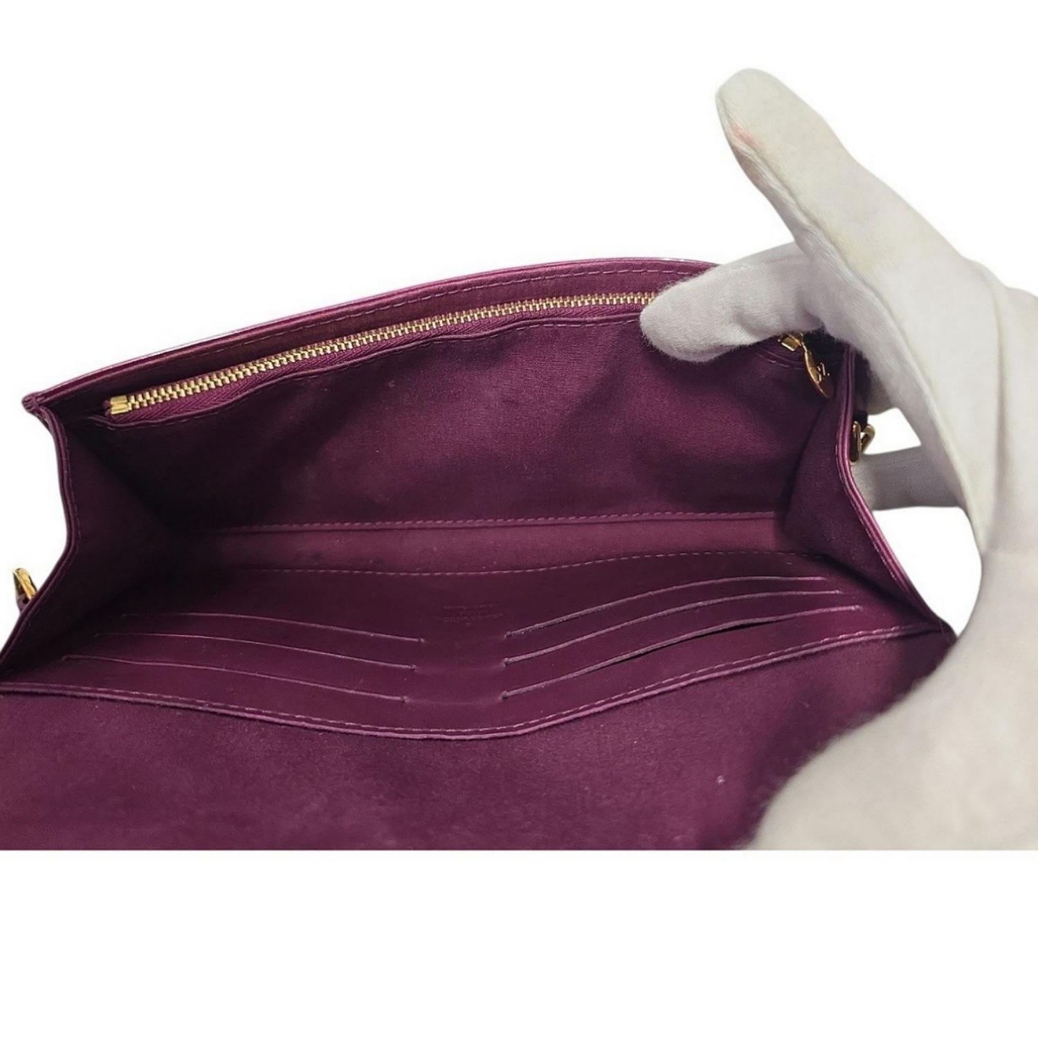 Louis Vuitton 2007 Vernis Sunset Boulevard Clutch Pochette For Sale 3