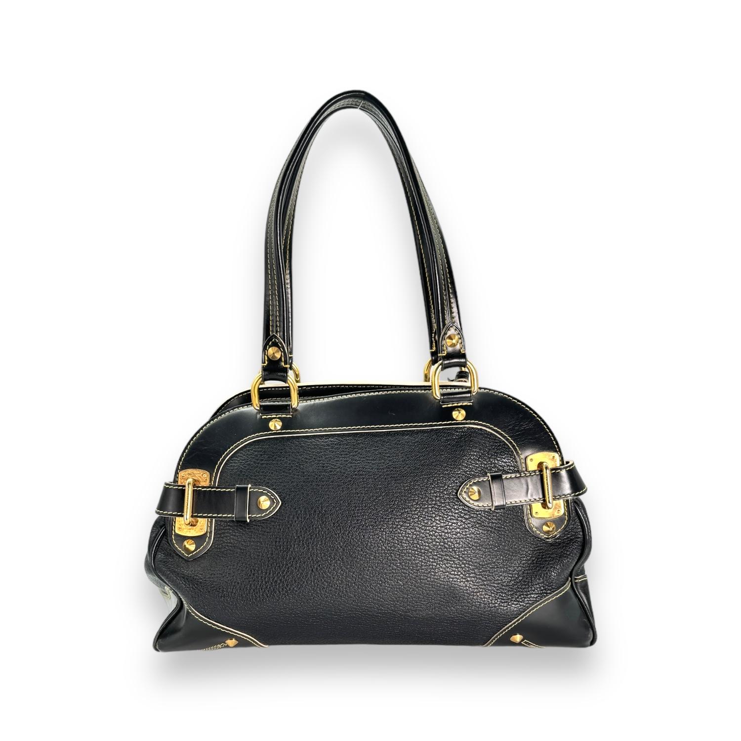 Louis Vuitton 2008 Black Suhali Le Radieux Satchel Bag In Good Condition For Sale In Scottsdale, AZ