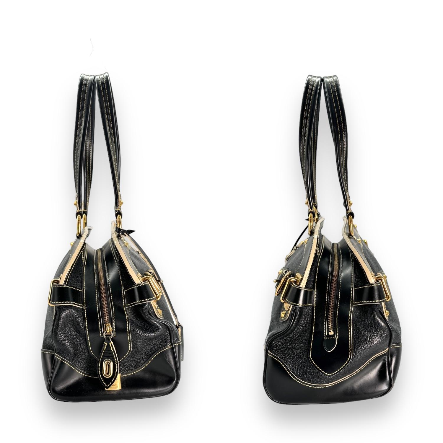 Women's Louis Vuitton 2008 Black Suhali Le Radieux Satchel Bag For Sale