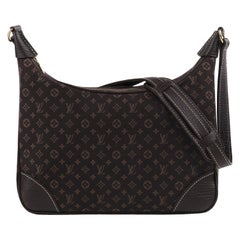 LOUIS VUITTON 2008 "Lin Boulogne" Monogram Canvas Zip Top Hobo Shoulder Bag