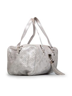 Louis Vuitton 2008 Silver Leather Comète Bag