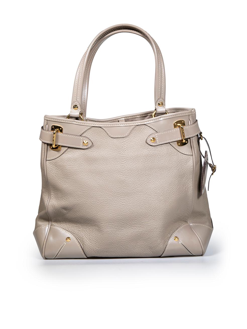 Louis Vuitton 2008 Taupe Leather Le Majestueux Suhali Shopping Tote In Good Condition For Sale In London, GB