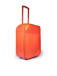 Louis Vuitton 2009 Red Vernis Leather Monogram Pegase 45 Suitcase