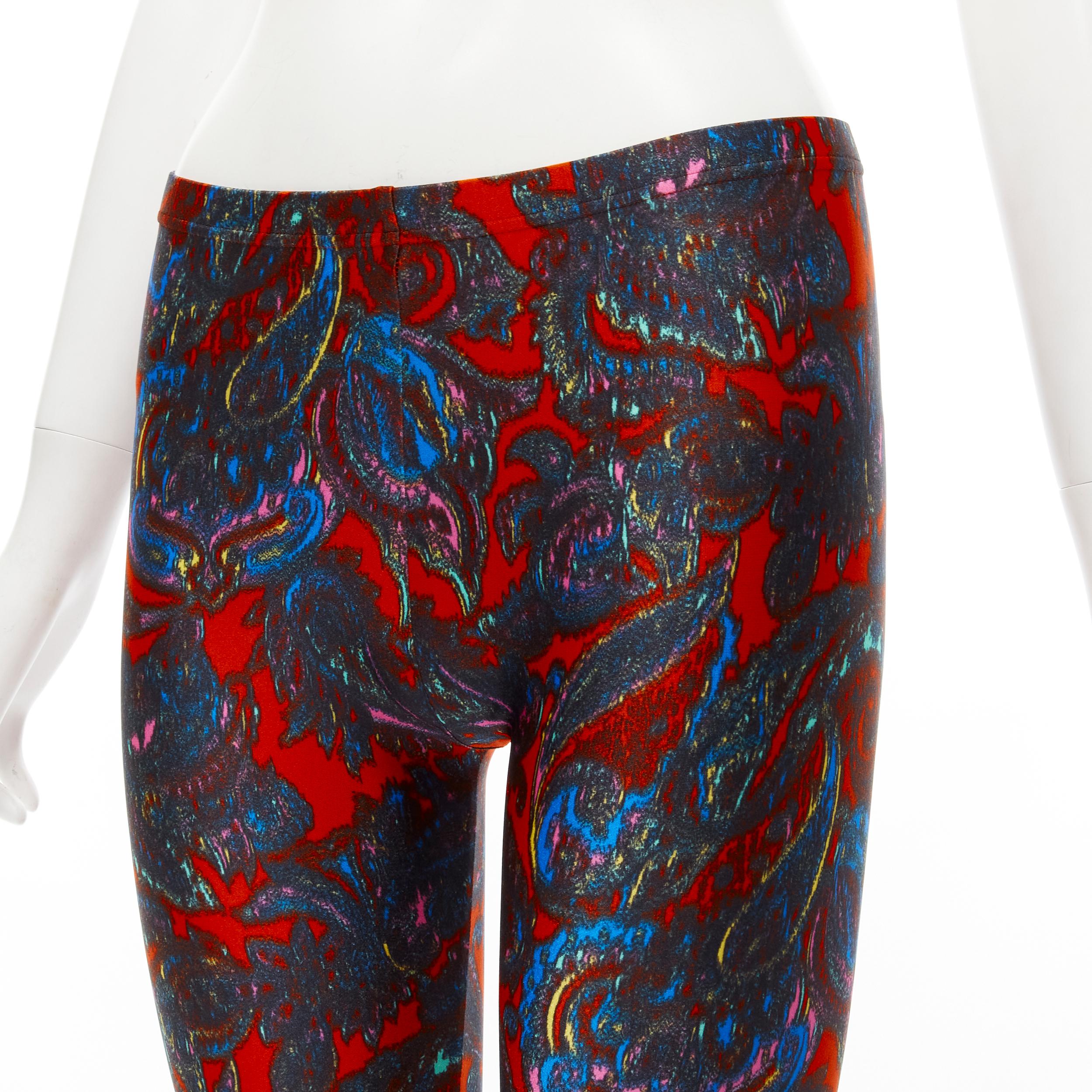 LOUIS VUITTON 2009 Runway red blue paisley print stretchy legging FR34 XS rare 
Reference: ANWU/A00559 
Brand: Louis Vuitton 
Designer: Marc Jacobs 
Collection: Fall Winter 2009 Runway 
Material: Feels like polyester 
Color: Red 
Pattern: Paisley