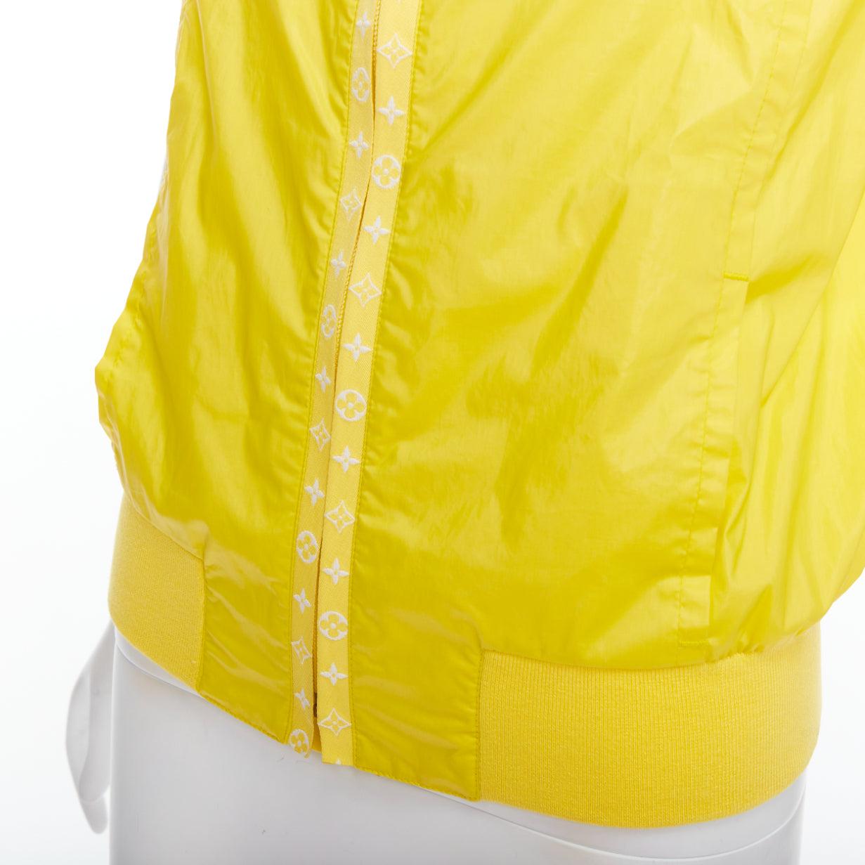 LOUIS VUITTON 2009 yellow monogram short sleeve zip up  jacket FR36 S For Sale 3