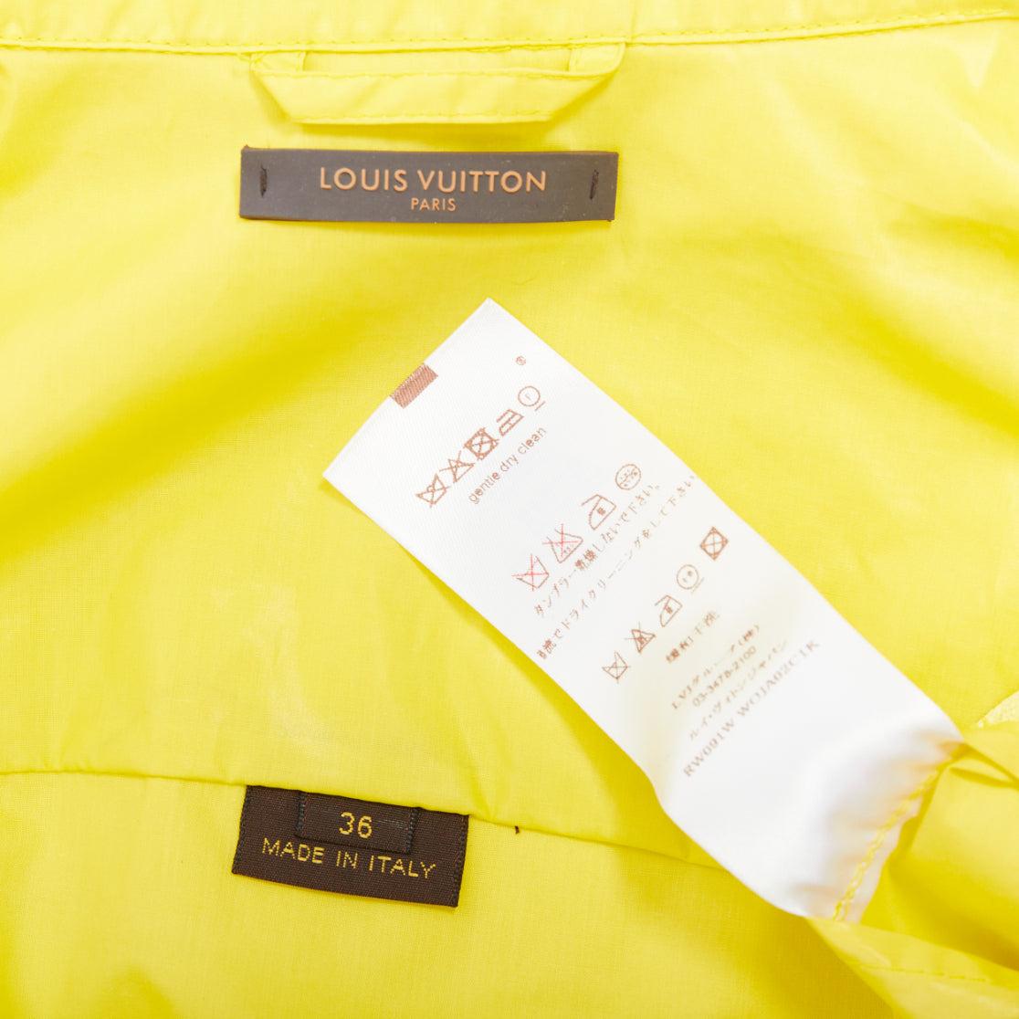 LOUIS VUITTON 2009 yellow monogram short sleeve zip up  jacket FR36 S For Sale 4