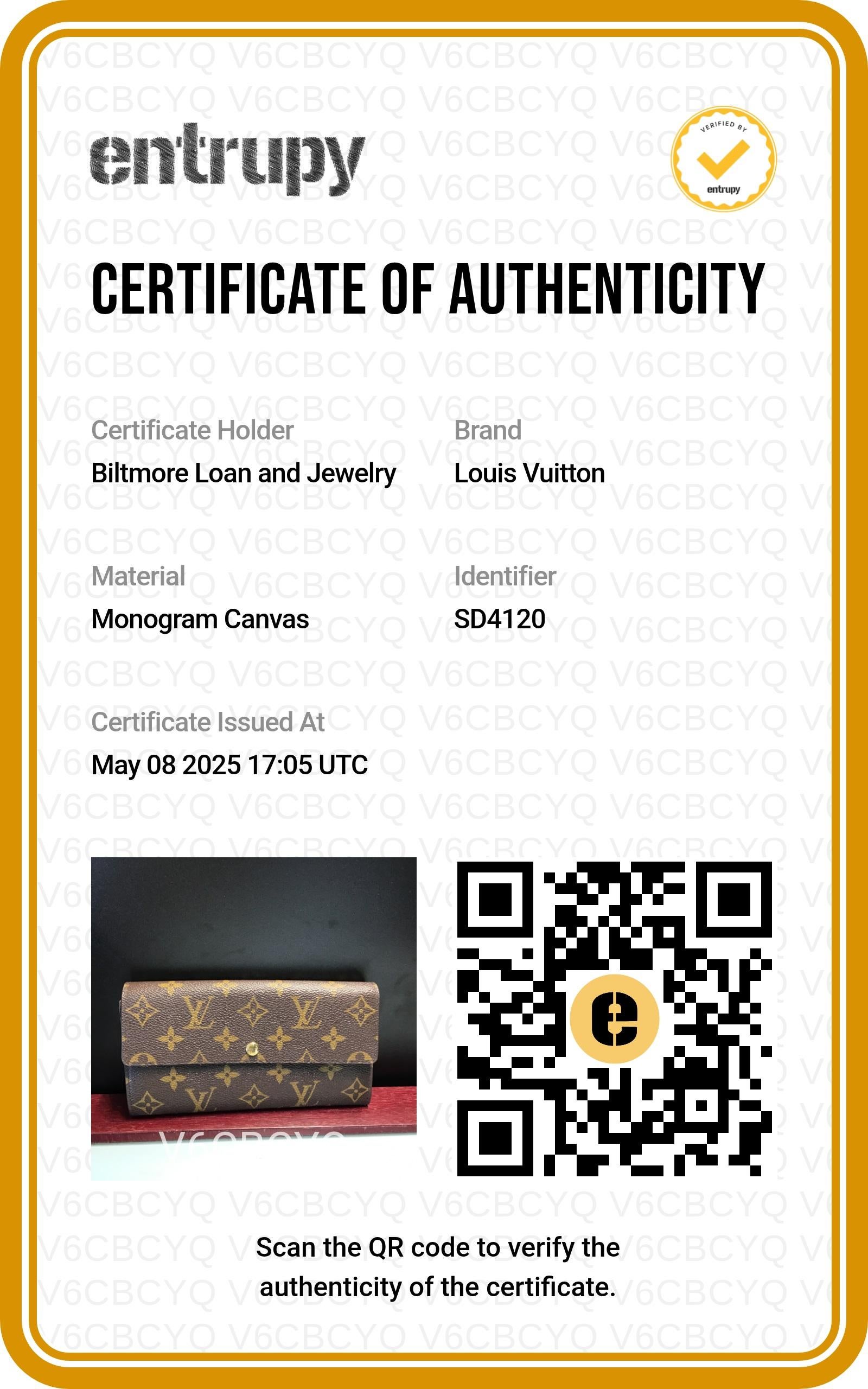 Portafoglio Monogram Porte-Monnaie Louis Vuitton 2010 in vendita 5
