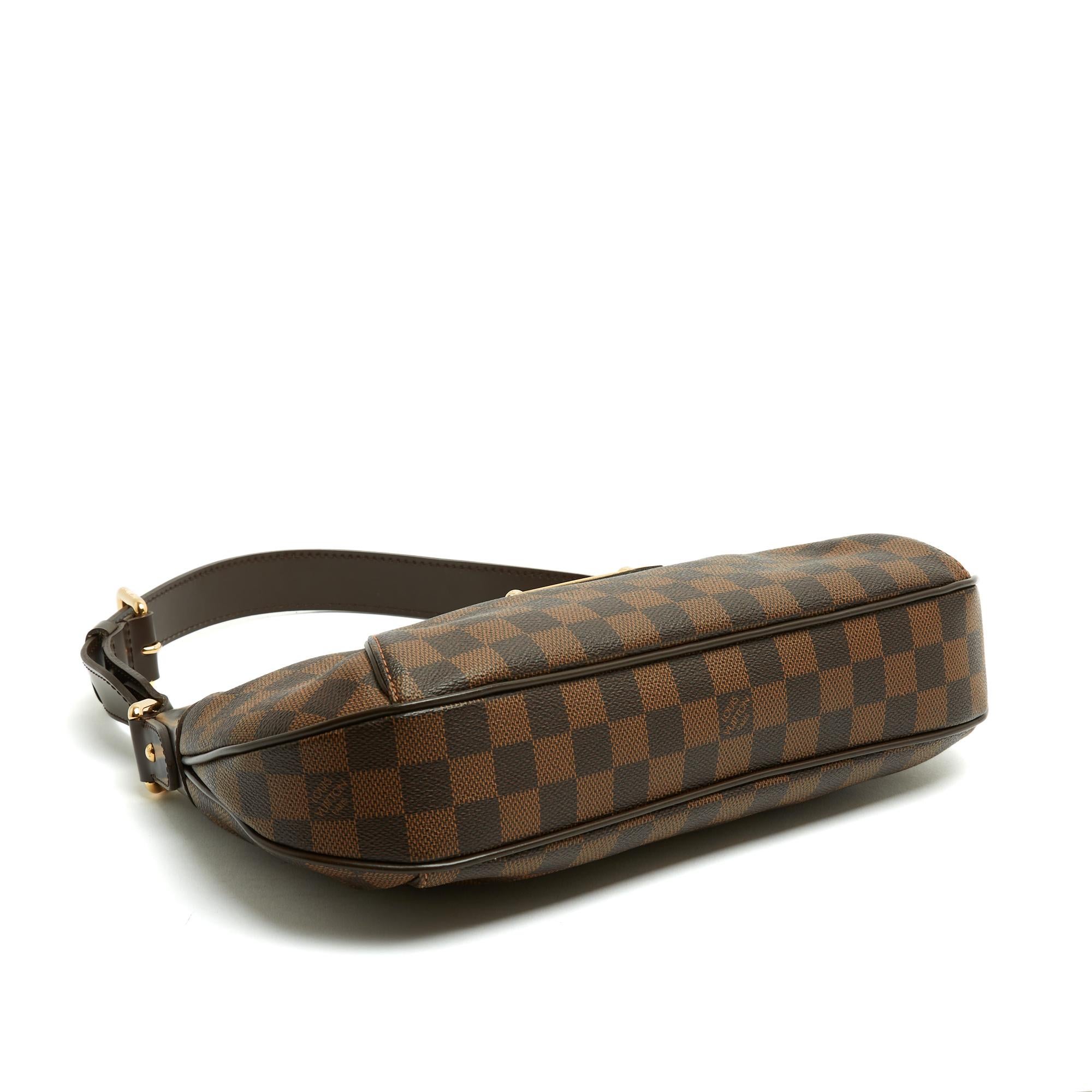 Louis Vuitton 2010 Bolso de hombro de lona Damier Ebene LV Sac Thames en Excelente estado para la venta en PARIS, FR