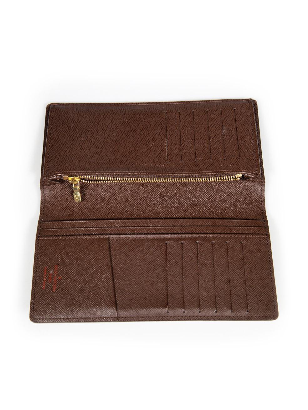 Louis Vuitton 2011 Brown Damier Ebene Long Wallet 1