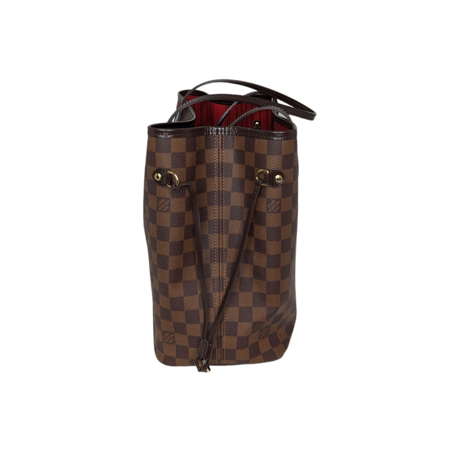 Louis Vuitton 2011 Damier Ebene Neverfull MM Tote In Excellent Condition For Sale In Scottsdale, AZ