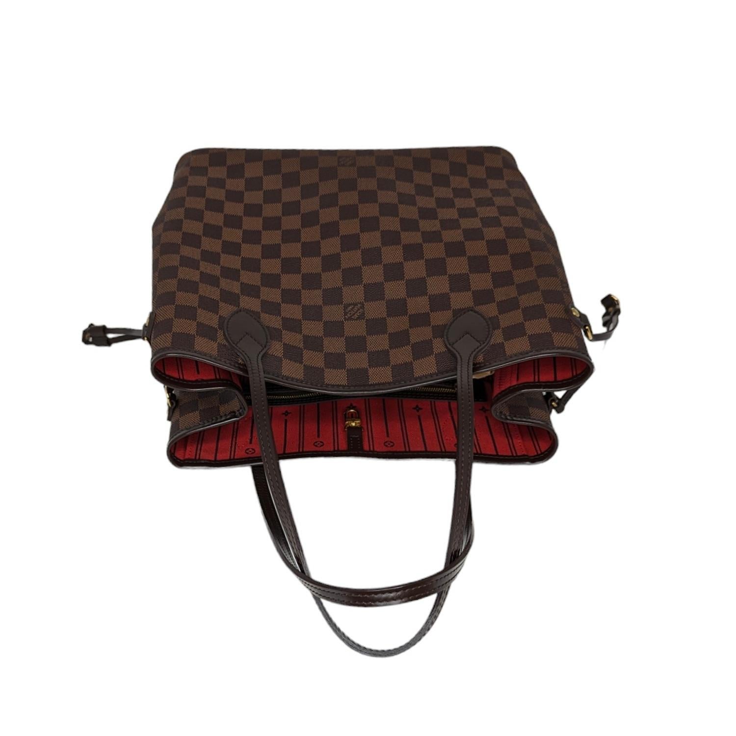 Louis Vuitton 2011 Damier Ebene Neverfull MM Tote For Sale 2