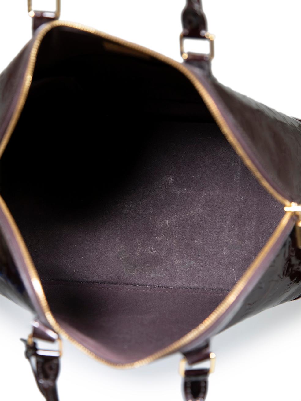 Louis Vuitton 2011 Purple Patent Leather Monogram Amarante Vernis Alma GM 1