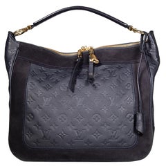 Louis Vuitton 2012 Black Leather Monogram Empreinte Audacieuse GM