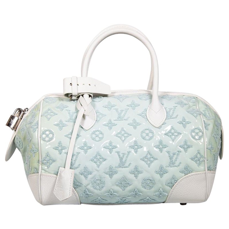 Louis Vuitton 2012 Blue Patent Monogram Speedy