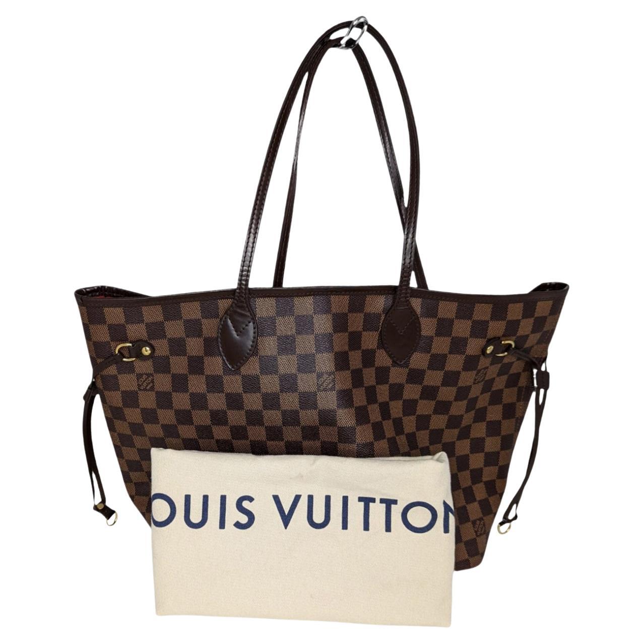 Louis Vuitton 2012 Damier Ebene Neverfull MM Tote