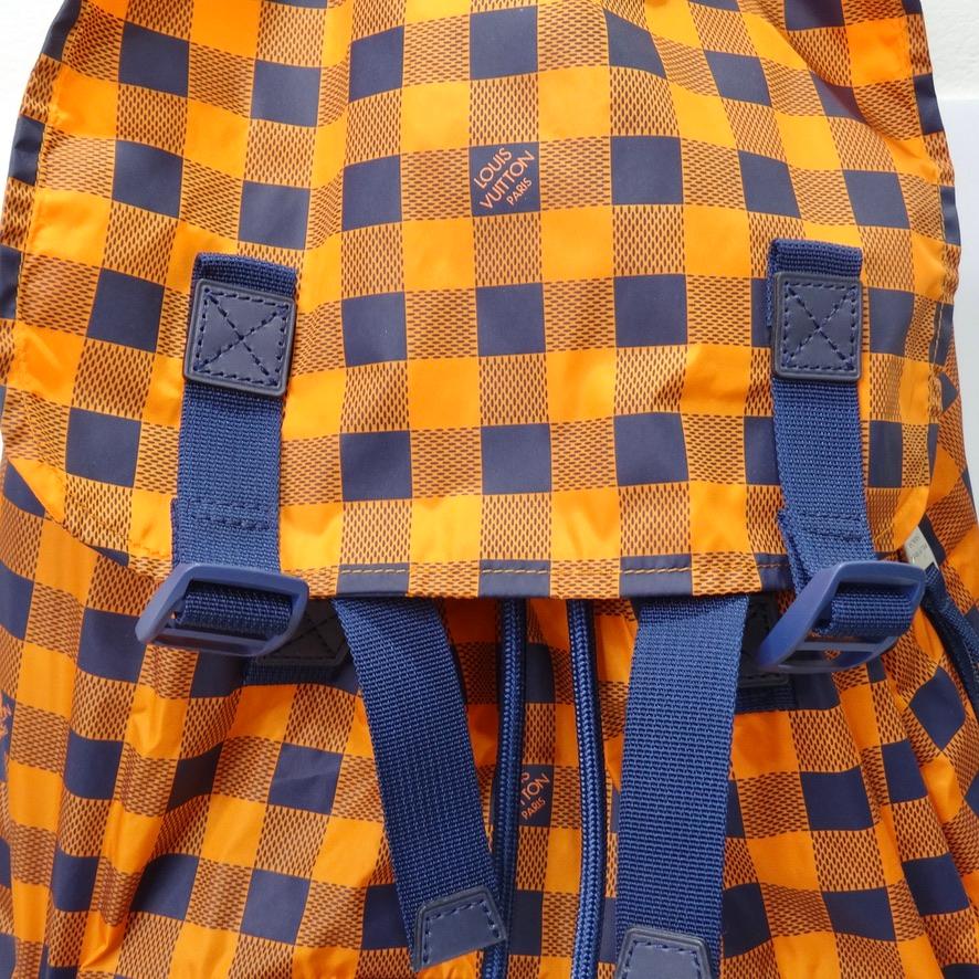 Brown Louis Vuitton 2012 Damier Masai Adventure Practical Backpack For Sale