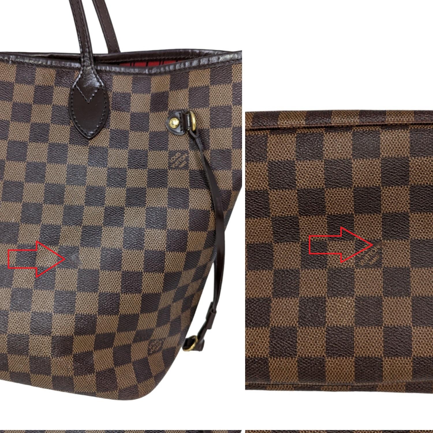 Louis Vuitton 2012 Neverfull Damier Ebene MM Tote For Sale 6