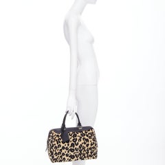 LOUIS VUITTON 2012 Stephen Sprouse Speedy 30 leopard jacquard canvas leather bag