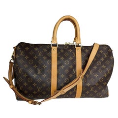 Louis Vuitton 2013 Monogram Canvas Keepall Bandouliere 45