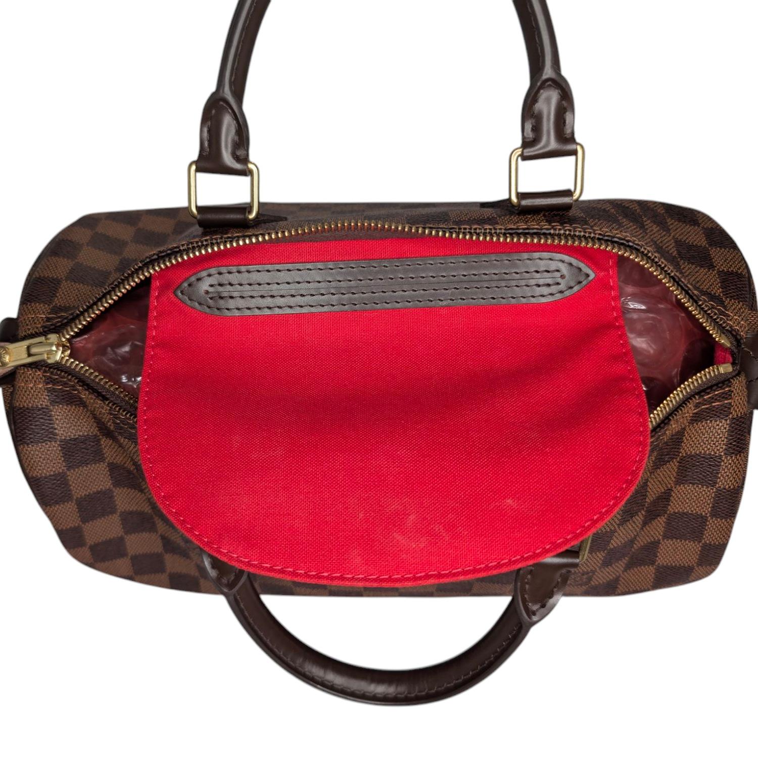 Louis Vuitton 2014 Damier Ebene Speedy 30 Satchel For Sale 1