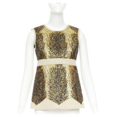 LOUIS VUITTON 2014 embellished neoprene silk lined top FR36 S Taylor Swift