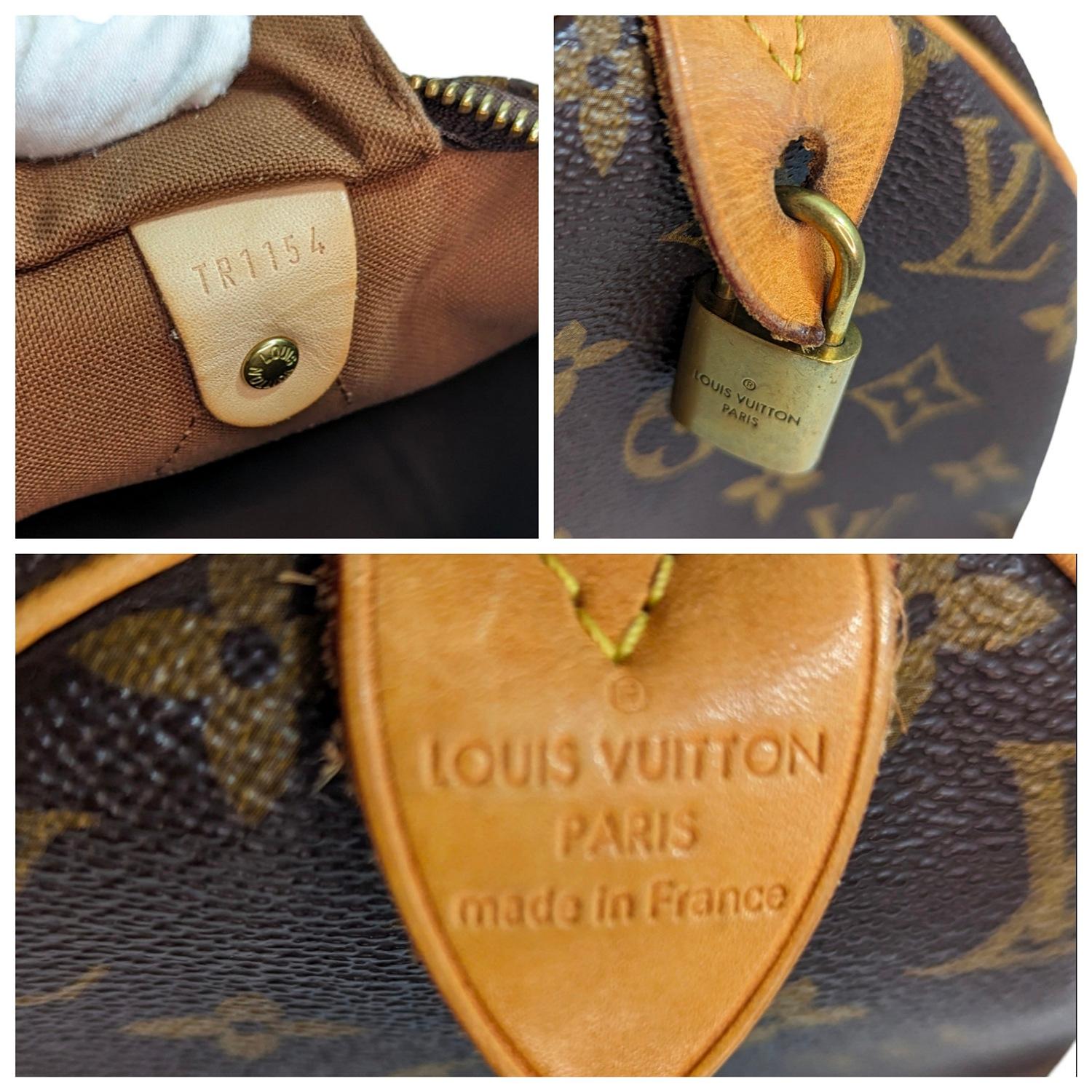 Louis Vuitton 2014 Monogram Canvas Speedy 30 Bag For Sale 2