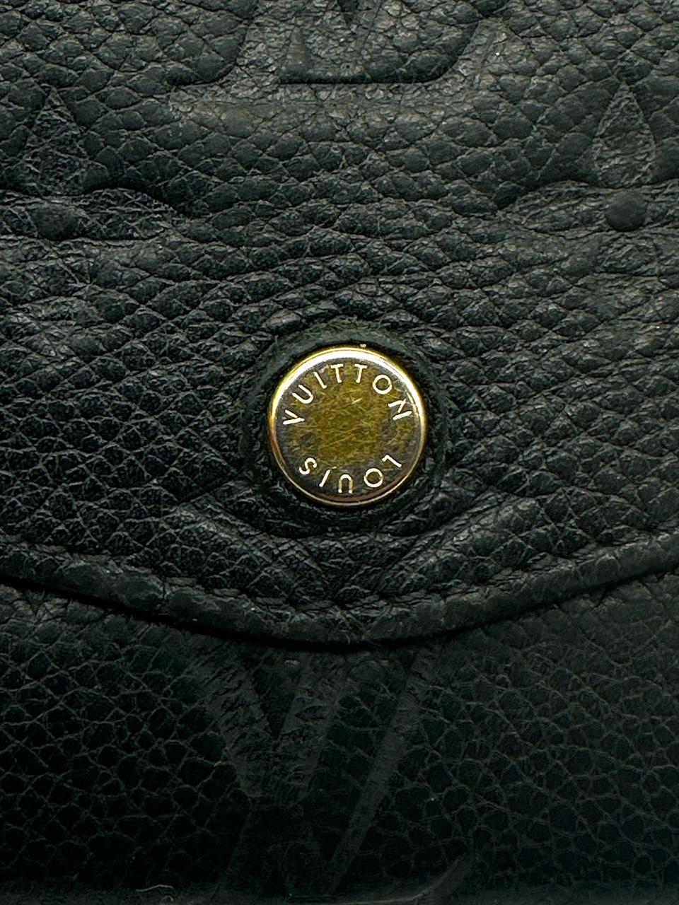 Louis Vuitton 2014 Monogram Empreinte Curieuse Wallet Black For Sale 7