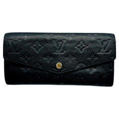 Louis Vuitton 2014 Monogram Empreinte Curieuse Wallet Black