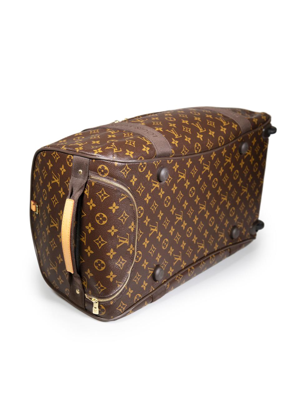 Louis Vuitton 2015 Brown Monogram Duffle Suitcase Neo Eole 65 For Sale 1