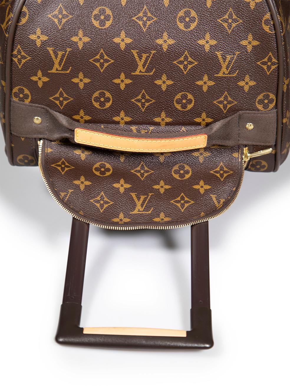 Louis Vuitton 2015 Brown Monogram Duffle Suitcase Neo Eole 65 For Sale 3