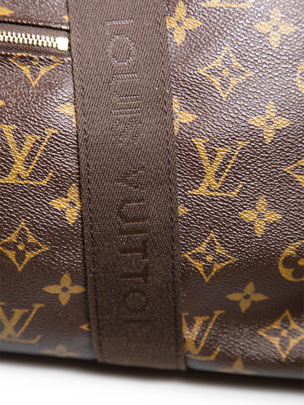 Louis Vuitton 2015 Brown Monogram Duffle Suitcase Neo Eole 65 For Sale 4