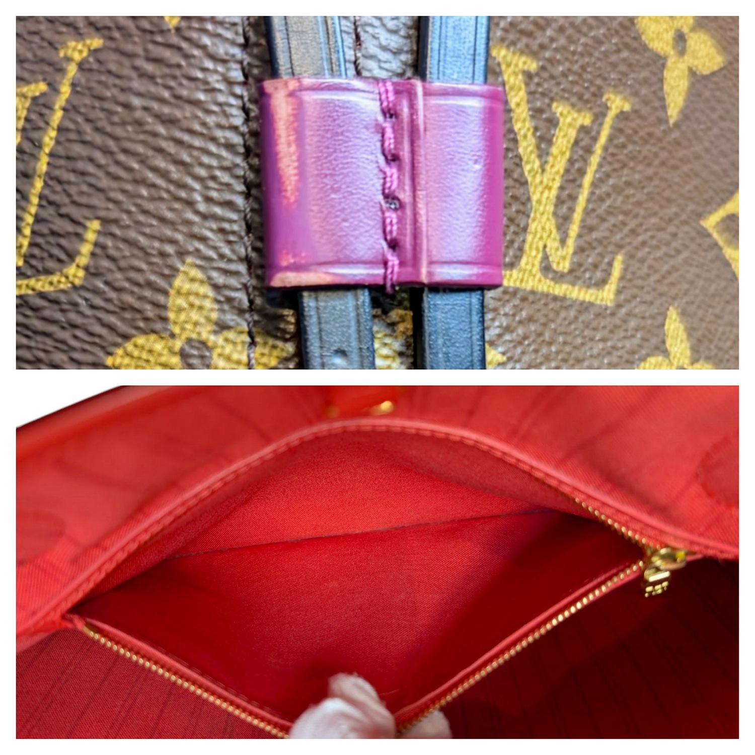 Louis Vuitton 2015 Monogram Totem Neo Neverfull MM Flamingo Tote & Pochette For Sale 6