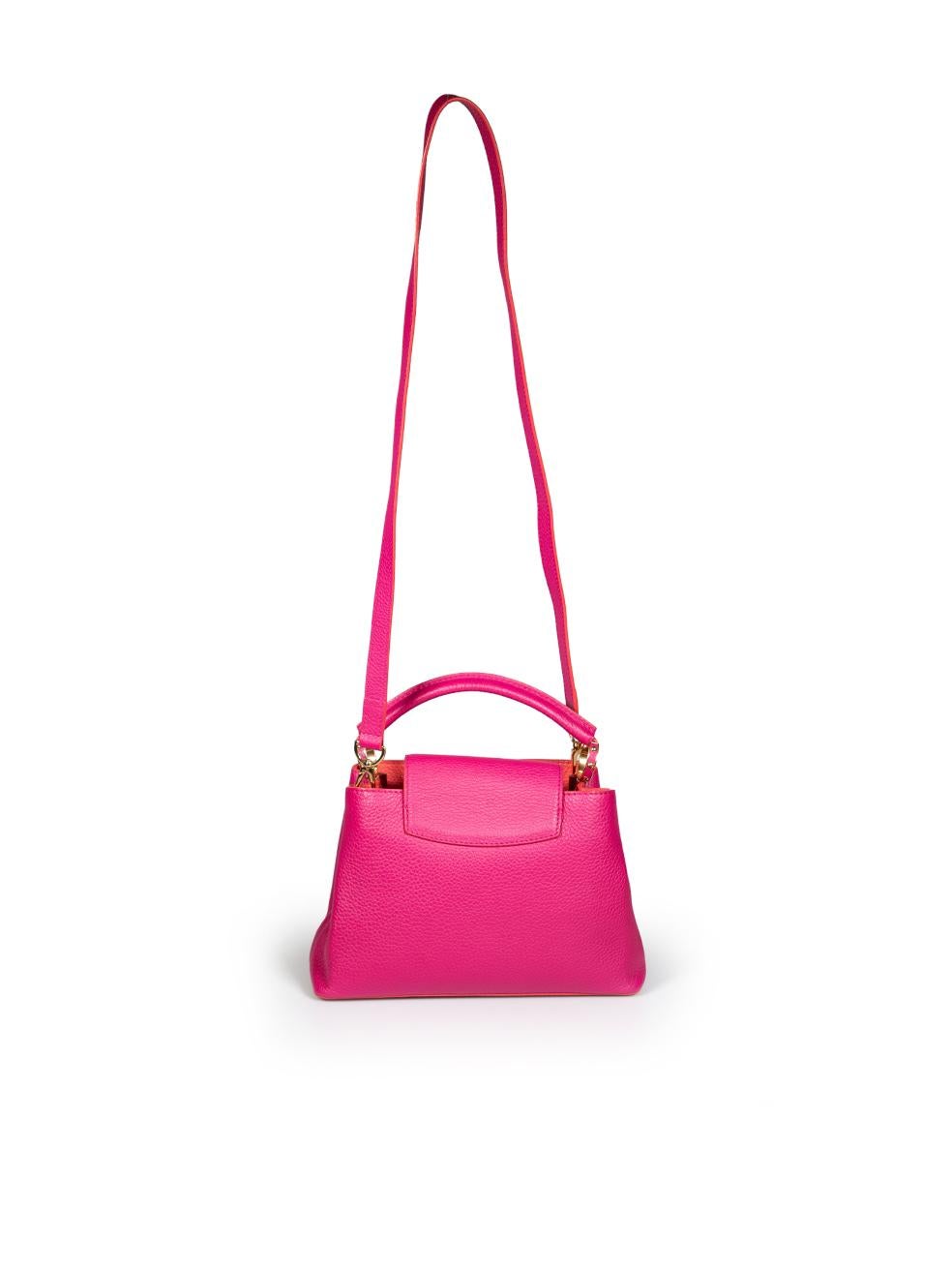 Louis Vuitton 2015 Pink Leather Capucines BB Bag In New Condition In London, GB