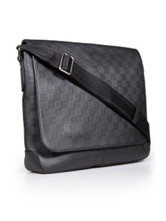Louis Vuitton 2016 Black Onyx Damier Infini District MM Bag