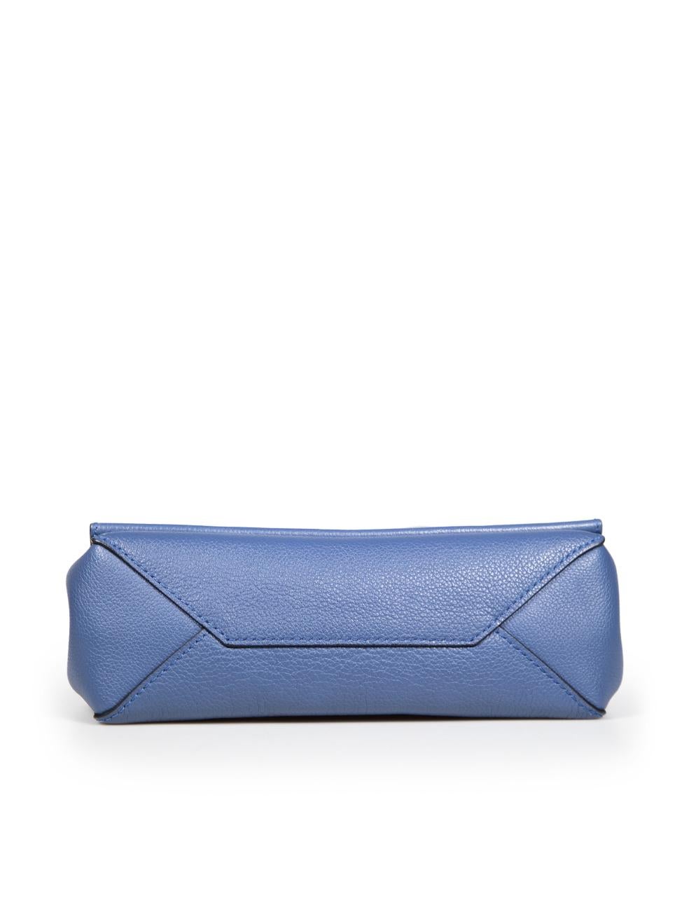 Women's Louis Vuitton 2016 Blue Leather Lockme II BB Bag