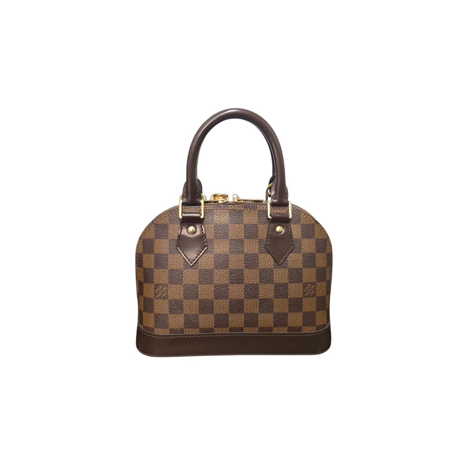 Louis Vuitton 2016 Damier Ebene Alma BB Handbag (Schwarz) im Angebot