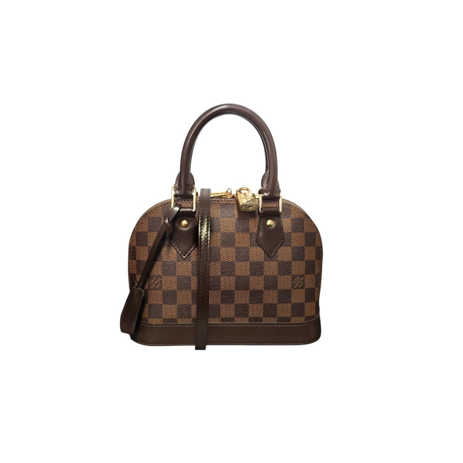 Louis Vuitton 2016 Damier Ebene Alma BB Handbag im Zustand „Gut“ im Angebot in Scottsdale, AZ