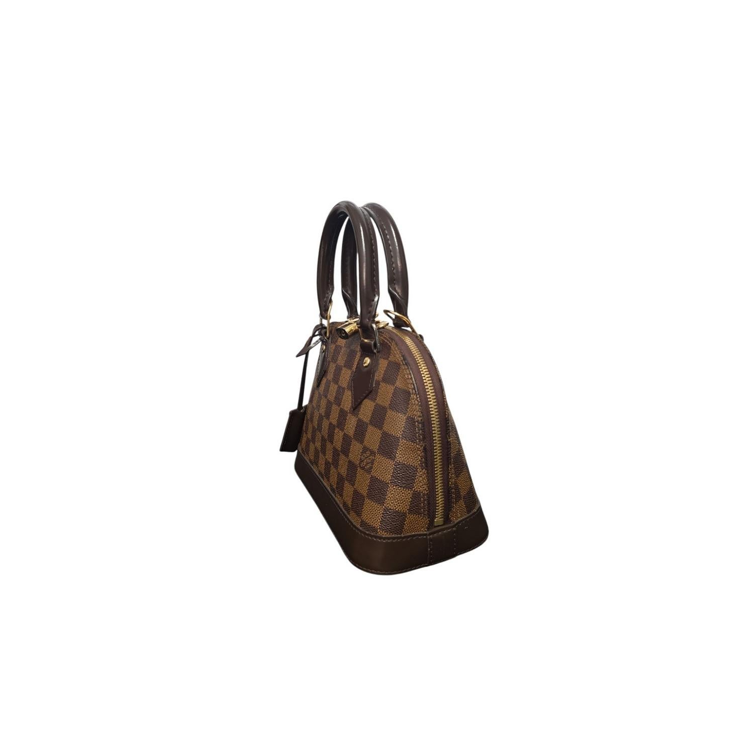 Louis Vuitton 2016 Damier Ebene Alma BB Handbag Damen im Angebot