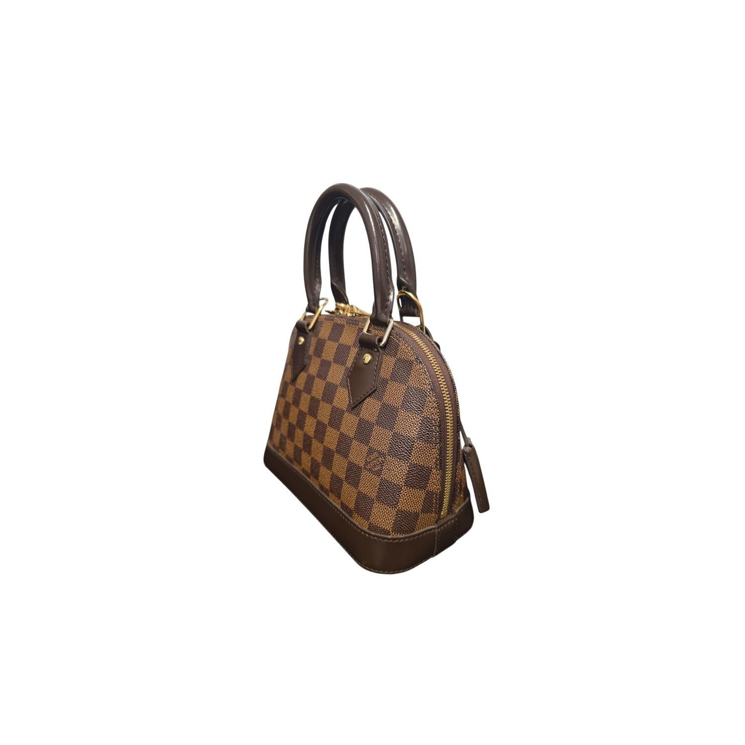 Louis Vuitton 2016 Damier Ebene Alma BB Handbag im Angebot 1