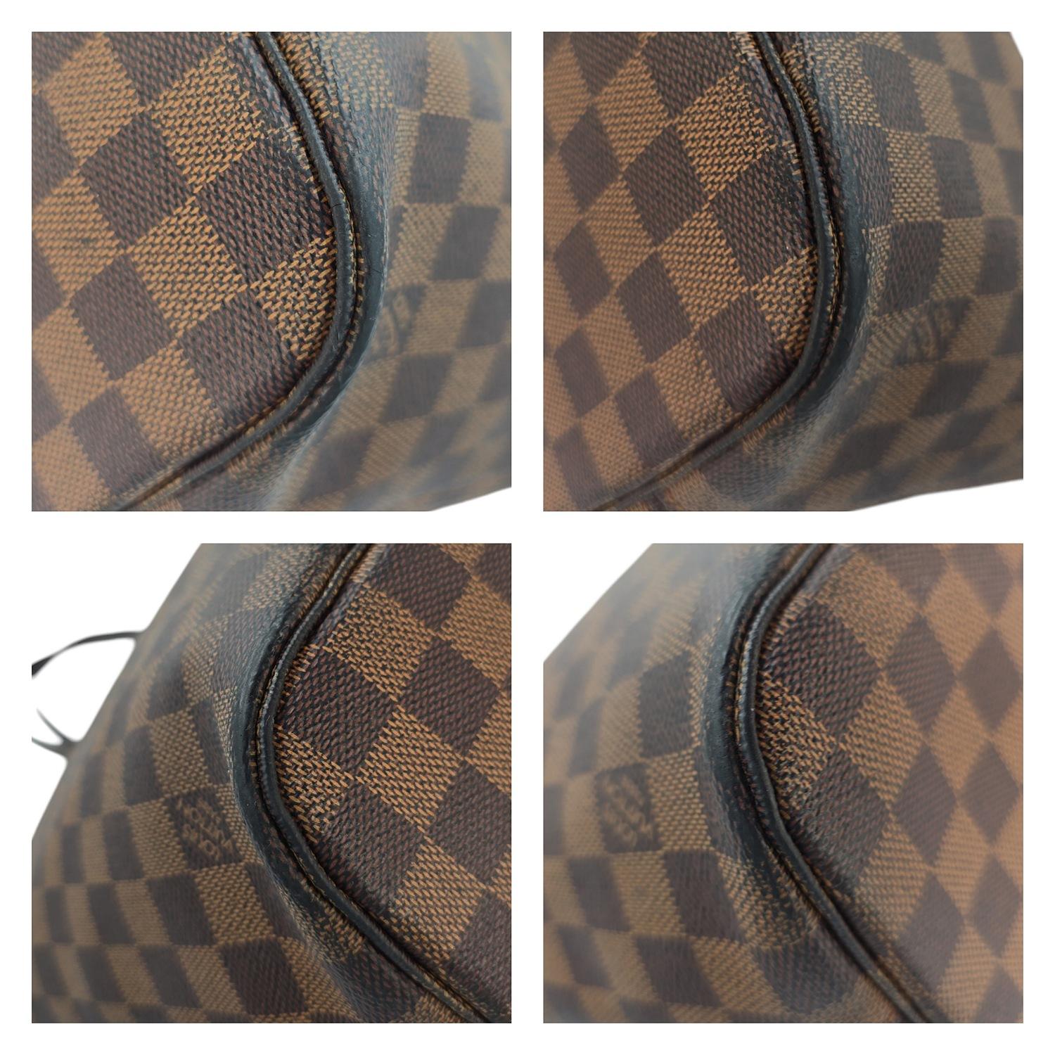 Louis Vuitton 2016 Damier Ebene Neverfull MM w/ Pouch 5